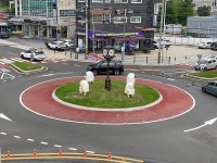 양평군, 버스터미널 앞 회전교차로 설치 완료