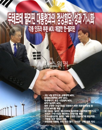[뉴스워커_신남방정책] 두테르테 필리핀 대통령과의 정상회담, 성과 가시화