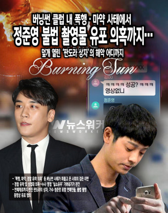 [뉴스워커_시사이슈] 버닝썬 클럽 내 폭행·마약 사태에서 정준영 불법 촬영물 유포 지코 황금폰 의혹까지…덮개 열린 '판도라 상자'의 해악 어디까지