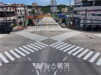 광양시, 대각선횡단보도 확대로 보행자 중심의 교통문화 조성