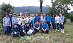 장흥군 용산면, 추석맞이 화합의 동산 가꾸기 환경정비