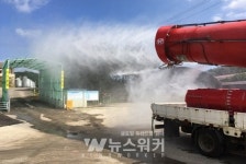 영광군, 양돈농장 일제소독 실시
