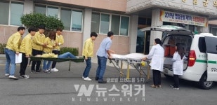 영암군청, 영암소방서와 제1차 소방합동훈련 실시