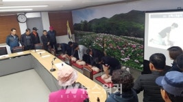 화순 동복면, 마을 이장 대상 응급처치 교육 실시