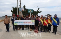 무안군 망운면, 조금나루 유원지 바다청소 실시