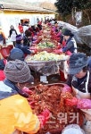 강진군 남미륵사, 김장김치 나눔... 훈훈한 이웃사랑 실천