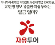 하나투어 46만명 개인정보 유출에 벌금 1000만원, 20만명 정보 유출한 자유투어는 벌금 얼마?