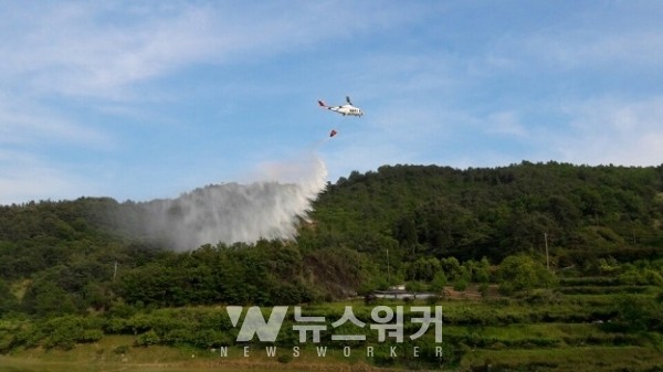 경남 산청군 시천면 대형 산불, 최상목 대통령 권한대행 긴급 지시로 진화작업 밤샘 진행