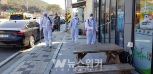 영암군 삼호읍, 다중이용시설 민·관·군 합동방역 실시