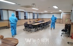 화순군, 코로나 19 예방 이서커뮤니티센터 방역
