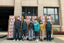 중국 푸저우시, 광양시에 마스크 2만 장 지원