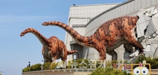 해남공룡박물관, 운영재개 앞두고 공룡조형물 도색 및 보수