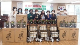 동구 지산1동, 보행불편 독거어르신에 보행보조기 전달
