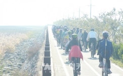 강진군, 두 바퀴로 그린 자전거여행 진행