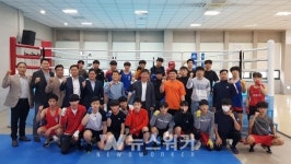 김창준 시체육회장, 광주체고․조선대 방문 격려