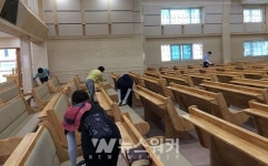 광주 서구 화정2동, 종교시설 예배자제 요청 및 방역소독 실시