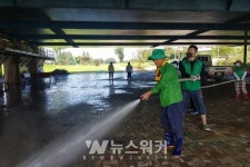 광산구새마을회, 황룡친수공원 환경 정비 구슬땀