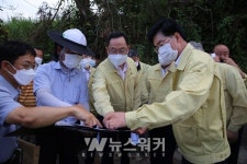 명현관 해남군수, 태풍 직접 영향권 현장점검 실시