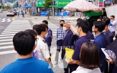 [포토뉴스] 여수시, 서교동 한재사거리 교통사고 관계기관 합동 현장점검