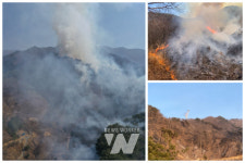 구례군, 대형 산불 진화... 산림청·전남도 전폭 지원 덕분