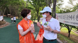 명진 시의원, 상무1동 자원봉사활동 참여