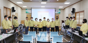 강진군의회, 2022 을지연습 전시종합상황실 방문 및 격려