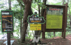 장성군, 축령산‧병풍산에 스마트 국가지점번호판 설치
