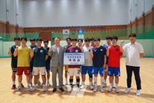 전갑수 광주시체육회장, 조선대 핸드볼팀 하계훈련 매진중인 선수들 격려