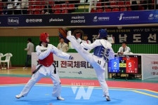 장흥군서 전국체전 태권도 금빛 발차기