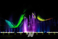 [포토]  화순천 꽃강길 조성사업 준공, 10월의 마지막 밤... 화려한 분수 쇼로 선보여