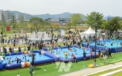 순천시, 오천그린광장에 어린이 물놀이장 개장