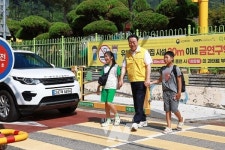 아이 먼저 보내주세요 화순군, 어린이 교통안전 캠페인 실시