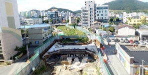 나주천 생태물길 교량 재가설, 나주고교~농협 구간 차량 통제