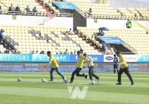 전남축구 파이팅!... 땅끝 해남에서 응원왔어요