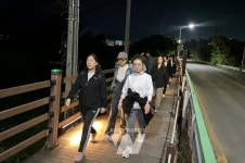 광주 광산구, 달빛 감성 더한 황룡강생태길30... 밤 산책 명소 변신
