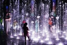 해남군민광장 음악분수 조기가동... 다시 찾아 오나 봄봄봄