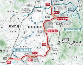 '나주-광주 광역철도 예비타당성 조사' 통과 촉구
