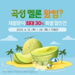 곡성몰, 곡성멜론 제철맞이 최대 30% 특별전 진행!