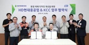 KCC와 HD현대중공업은 울산본사 안전 강화를 위해 어떤 컬러디자인을 개발하나?
