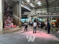 장흥군, 그린환경센터 화재대응 소방훈련 실시