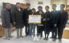 김정희 전남도의회 교육위원장, 순천용당초 교육가족과 함께 행복샘터· 순천 SOS 어린이마을에 기부금 전달