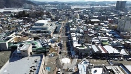 함평군, 읍 중앙길 도시계획도로 확장공사 막바지