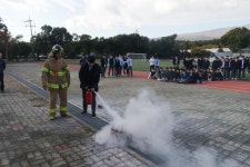 동홍119센터, 서귀포 남주고등학교 공공기관 합동 소방 훈련 실시