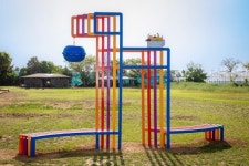 무릉외갓집 복합문화농장에 세워진 아트간세 눈길