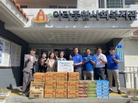 하이트진로(주) 제주지점, 추석맞이 후원물품 전달