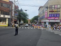 서귀포지역경찰대, 표선 해변 관악제 퍼레이드 교통 관리