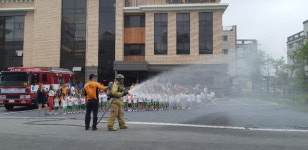 일산에 위치한 예지슬유치원 소방관과 함께 하는 소방대피 훈련 실시