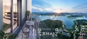 호수조망 가능한 오픈테라스가 있는 군산 지곡 한라비발디 2차 은파레이크뷰 분양