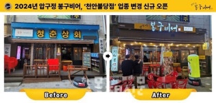 압구정 봉구비어, 천안불당점 업종 변경 신규 오픈