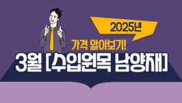 2025년 3월 수입원목 남양재 가격